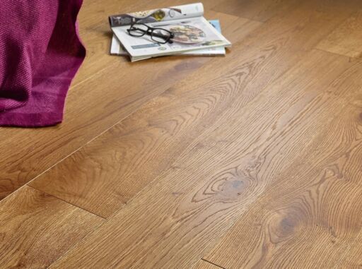 Evolve Knightsbridge, Engineered Oak Flooring, Smoked, Brushed & Lacquered, 190x15x1900 mm.