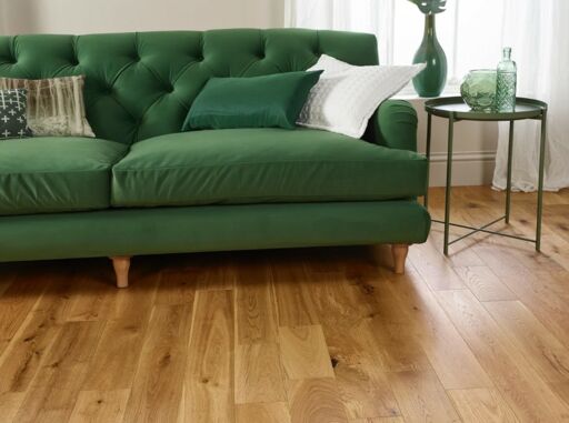 Evolve Richmond, Engineered Oak Flooring, Natural Brushed & Lacquered, 125x14xRL mm.