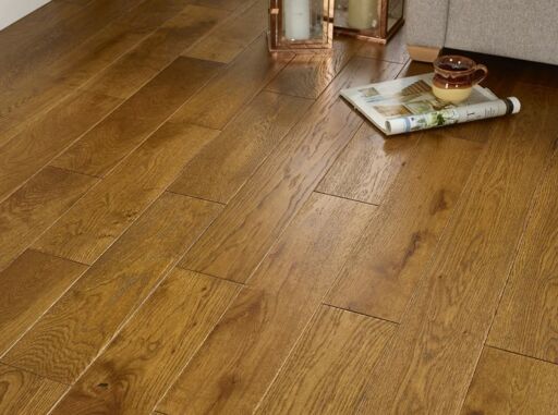 Evolve Westminster, Engineered Oak Flooring, Wheat Brushed & Lacquered, 125x18xRL mm.